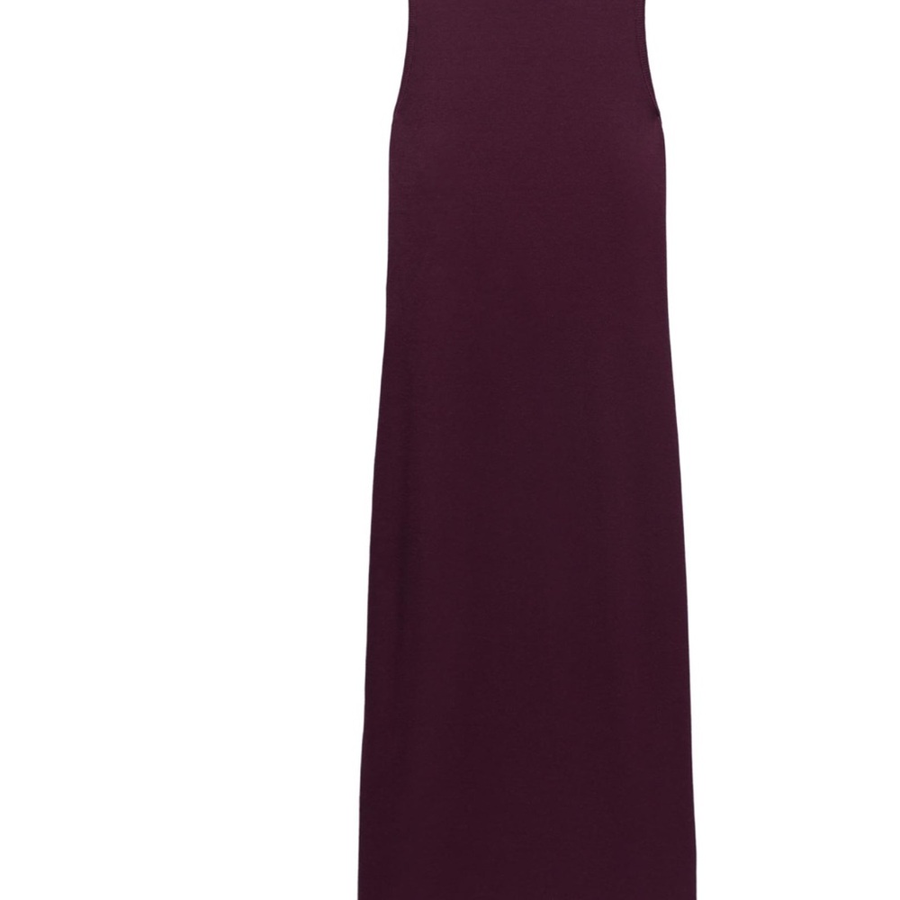Sleeveless Long Maxi Dress in Deep Plum